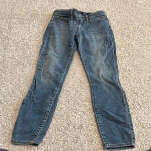 Classic Blue Denim Jeans Ankle Capris